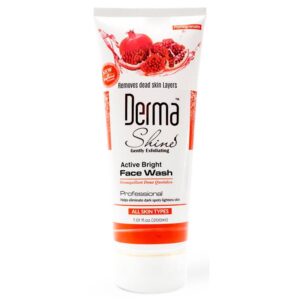 Active Bright Face Wash | Pomegranate | 200gm | Derma Shines